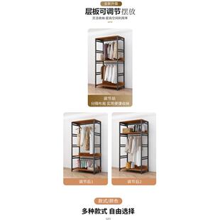 9U加挂厚45CM挂衣LDN服尘双帽层简易衣架落地卧室金防属衣架开放