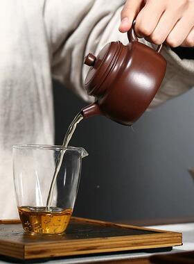 网店直播壶兴原矿手工砂壶茶具紫宜朱紫泥紫LKV砂德钟紫砂壶