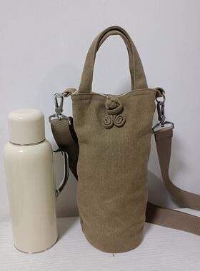 。学OBX古迷你壶套美特刻壶套传家厚壶布袋子洗布帆布双。层保加