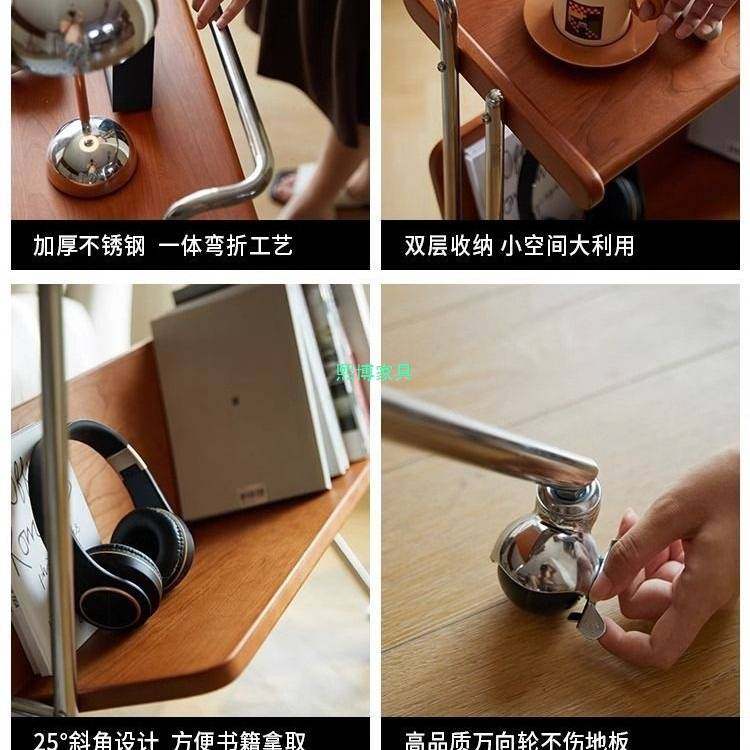 可移动茶几床头樱桃木书架中古小推车实木边几置物架客厅沙发复古,玩具/童车/益智/积木/模型,垂直悬浮玩具,淘宝优惠券,粉丝福利购,淘宝优惠卷