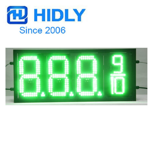 8寸绿色88.89落地式数字显示屏led显示屏led油价屏