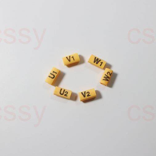 电机异型号码管数管标字1示管套管U1V1W1TKLU2V2W210-6平方