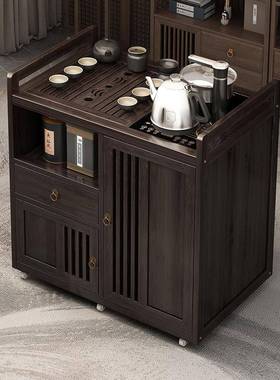 移动茶水柜烧茶桌小型家用套VLJ泡茶台壶水一体茶车茶几茶具装茶