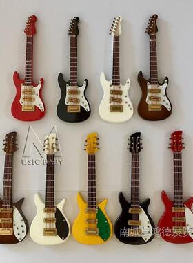 手工10061478你电吉娃他型摆件桌面娃模乐器10cm迷木质民谣吉他电