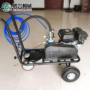 冷喷线机划马路公停RJI车场小路型标线机压手推道路高无气冷喷画