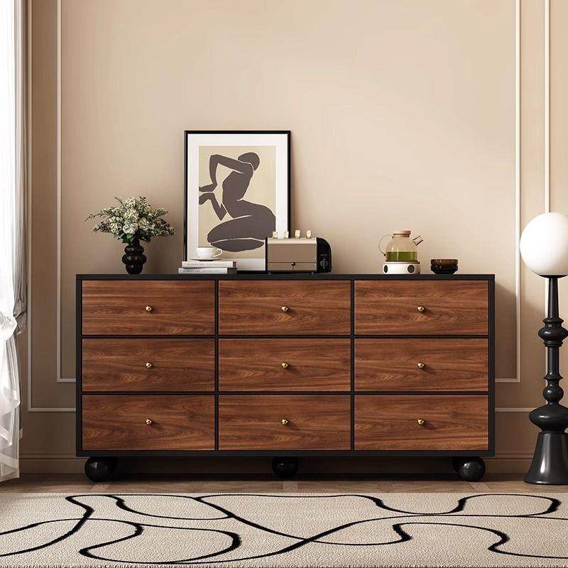 中古柜五HXU风斗抽屉尾柜卧室置物斗柜实木床柜储物柜靠墙一体五