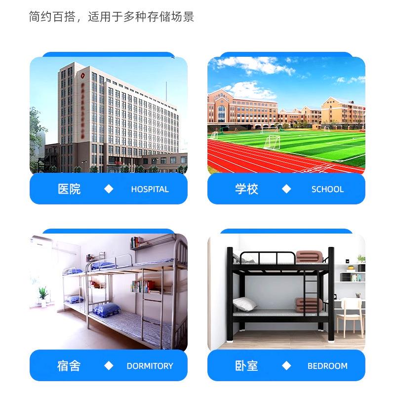 凯丰上下床双层方床管宿床学生高低FIR床舍工地架子两层钢制下铺