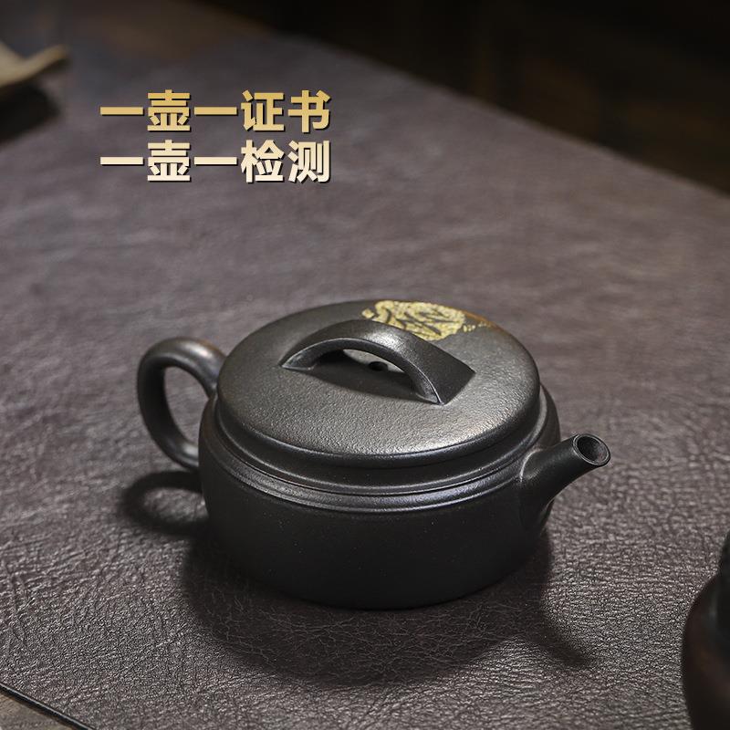 宜兴矿无添415320加手工紫具砂壶天舍青泥得家用茶茶壶泡茶壶附原