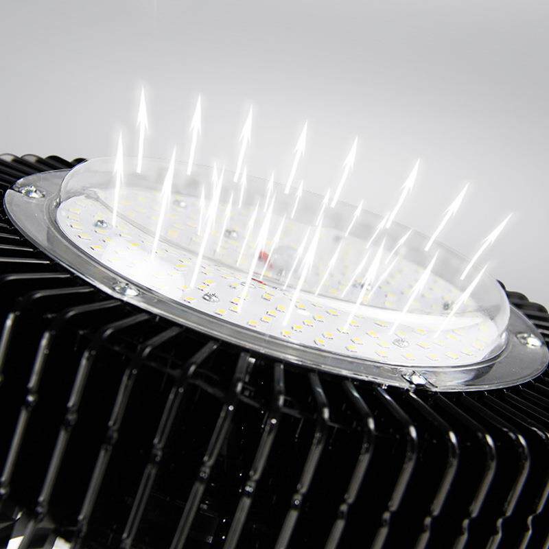 L灯D鳍片工E矿灯厂房仓库车间吊灯工程吊PKR吊杆天棚灯照明工链矿