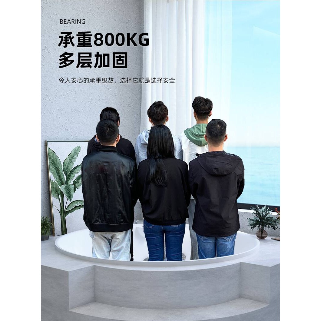 亚克力圆形浴缸家用嵌入式成人小户型1.2-1.5米欧式按摩浴池