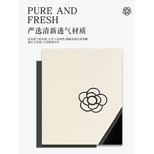 山茶花汽车坐垫四季通用女士车内半包座套座椅垫车垫座垫朗逸速腾