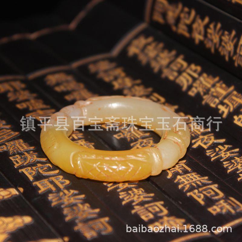旧藏老玛瑙将相环挂件玉包浆黄玛瑙双龙腰环RAL袈裟环古玩配饰