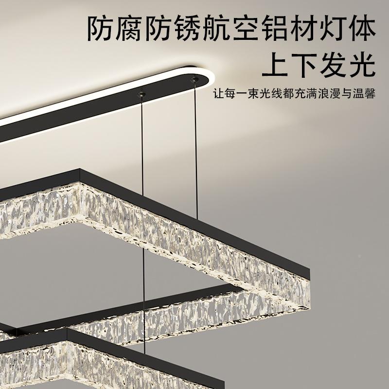 意2025新款裂现纹设计感客厅吊灯意式创护冰眼卧室餐厅230代简约