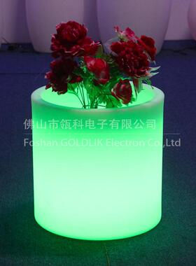 瓴科七彩应感GKP-040R发光冰桶七彩遥控圆形音酒桶LE发光家具定制