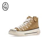 2026春夏新款 RUSTY复古真皮高帮鞋 女潮酷厚底加硫鞋 ASH女鞋 休闲鞋