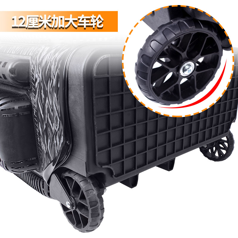 钓鱼拉杆箱大轮硬盖可坐钓鱼桶多功能钓箱加深插槽鱼护桶装鱼桶