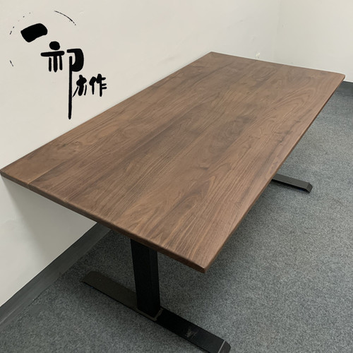 一初木作北美黑胡桃木桌面吧台桌家用原木定制桌子台面板实木板材