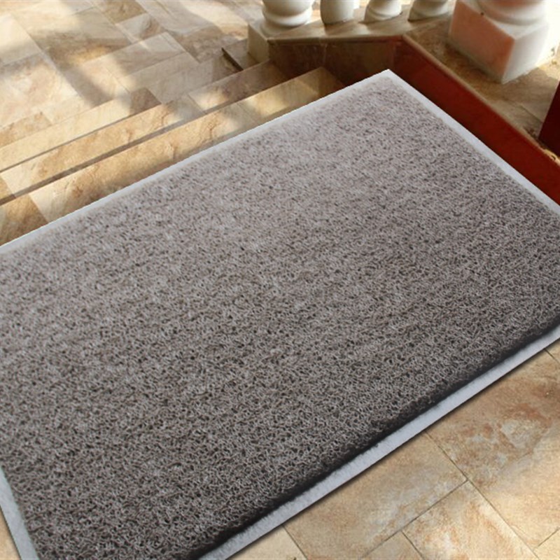 特厚地垫进门厅迎宾地毯塑料大门口垫红丝圈灰色无字pvc防滑门垫