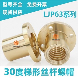 30度梯形丝杠螺帽紧凑法兰型LJP63