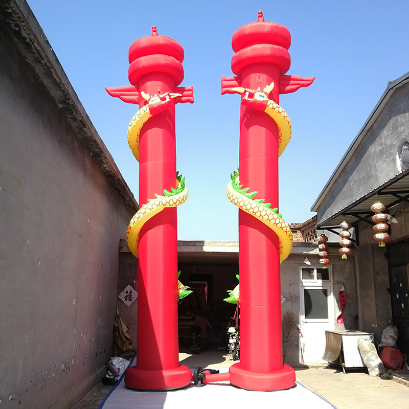 充气灯笼柱子气模大型庆典活动广告气柱拱门开业宣传喜庆立柱风机