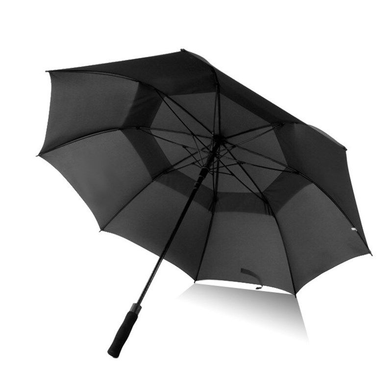 雨伞双层防风加固加厚特大伞130男三人抗风暴雨直把超大号长柄伞