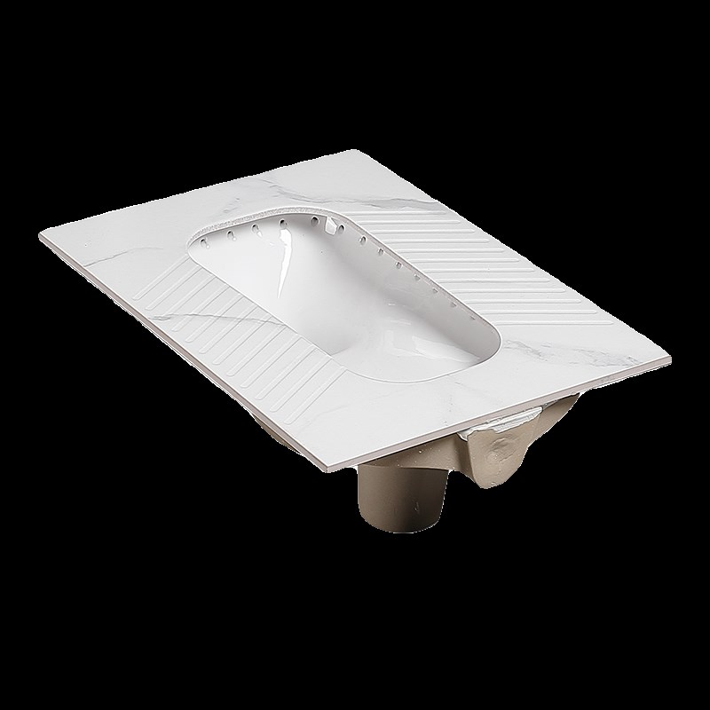 家用岩板蹲便器防臭防滑陶瓷蹲坑式蹬便池大便器卫生间冲水箱装