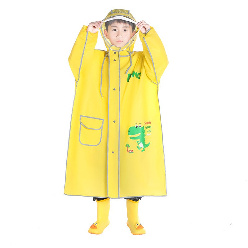 儿童雨衣男孩女到岁防暴雨全身小学生带书包位中大童
