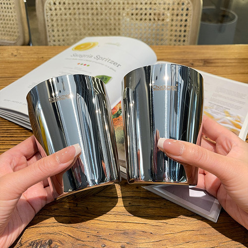 【出口德国】18-10不锈钢啤酒杯冷饮杯随手杯防摔水杯果汁牛奶杯