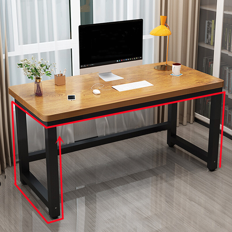 家用书桌卧室租房实木色90cm小户型学习桌写字圆角卓电脑桌台式