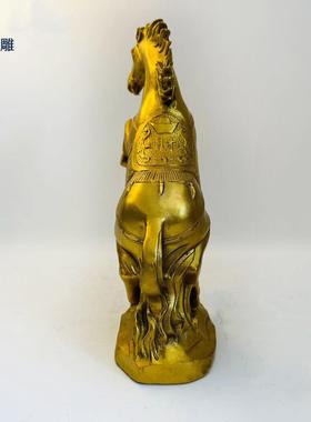 铜发宝财马摆件盆铜聚马生肖马到RPF家居饰品马成功马摆设