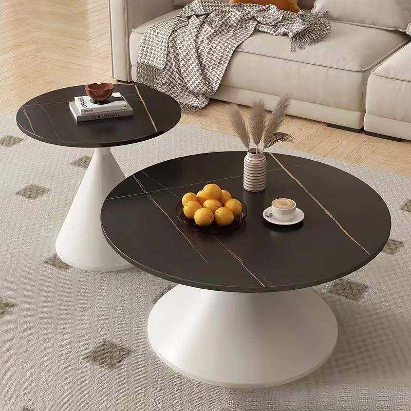 网红爆款奶风岩板茶几组合家设计师款客厅茶桌用TVQ小户油型圆形,电子元器件市场,其它元器件,淘宝优惠券,粉丝福利购,淘宝优惠卷