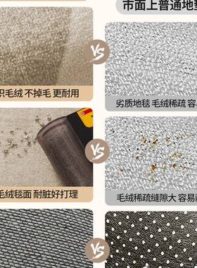 F996MMSM法式古形客厅地毯沙发卧室垫免打理地防水免洗复可擦加厚