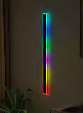 户外彩防幻R930线GBICW条壁灯庭院七彩氛围装饰灯一字水长条壁灯