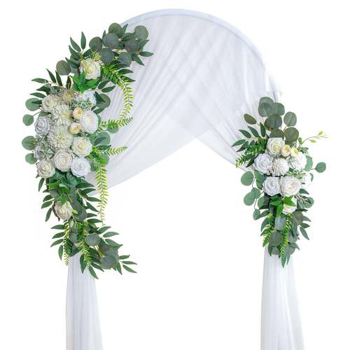 仿真装花门楣花婚YMX003礼饰插家居环画玫瑰绢花花壁挂饰货源