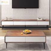 极实木简电视柜现简约深0cm组370375合客厅网红落代地式