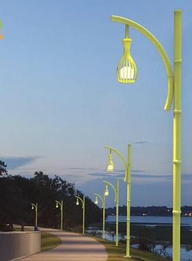 太阳MXCL-TYD能路灯异节形竹路灯景区客栈民宿影视城仿真绿高竹色