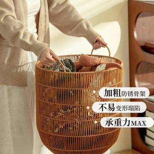 轻奢高值仿藤编脏衣篓家用脏衣服F99TTS9H颜收纳间筐脏衣篮浴室生