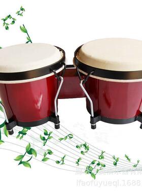 厂家促拍销奥尔夫打儿童击乐XPD早器教音乐教具Bongo手鼓邦戈鼓