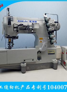 电动家14855用三针线冚下车直驱绷缝机五多功能工业机缝纫栏机