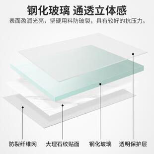 茶几客厅家角用可移沙发边几轻岩奢简约几板大理78778石小桌子床