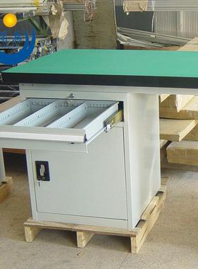 JCZX-FH2双落操地重柜型镀锌双轨工作台绿色防工静电作桌实木作台