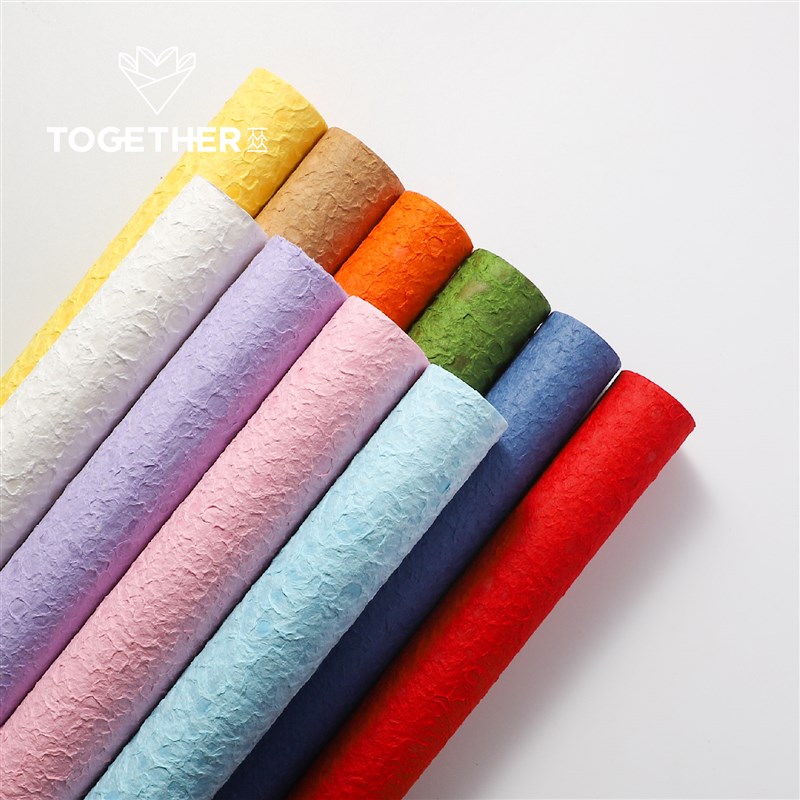 【新品】苁丛 水岩纸 加厚皱纹纸 手工肌理纸 鲜花花艺包装纸