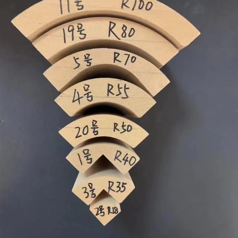 圆弧填充条密度板内外圆弧造型板内衬模填充条阳角条圆弧线条