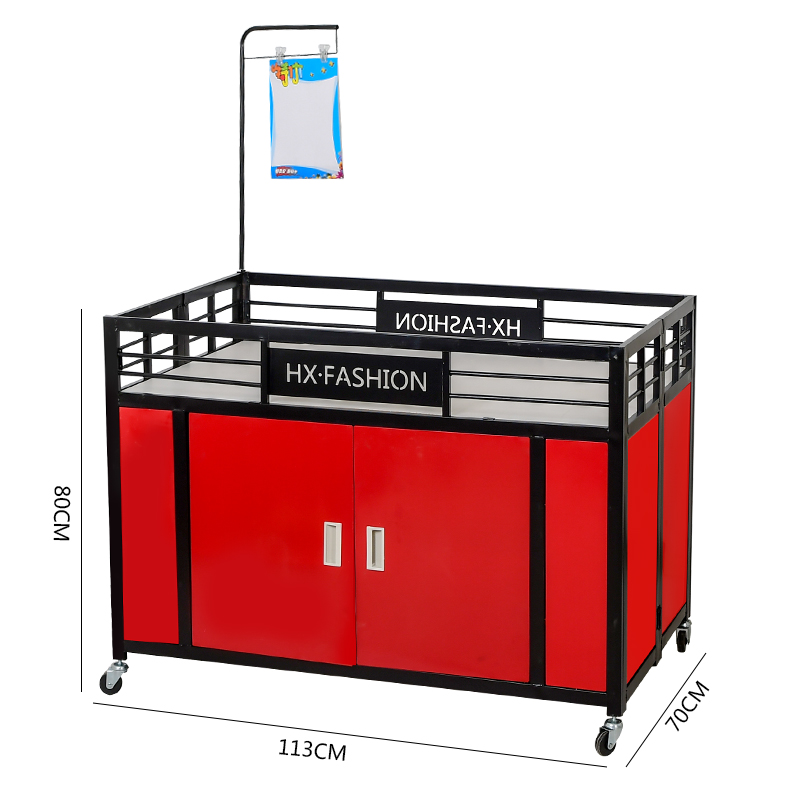 加厚超市促销台堆头展示架折叠花车甩货车商场促销车摆摊车货架