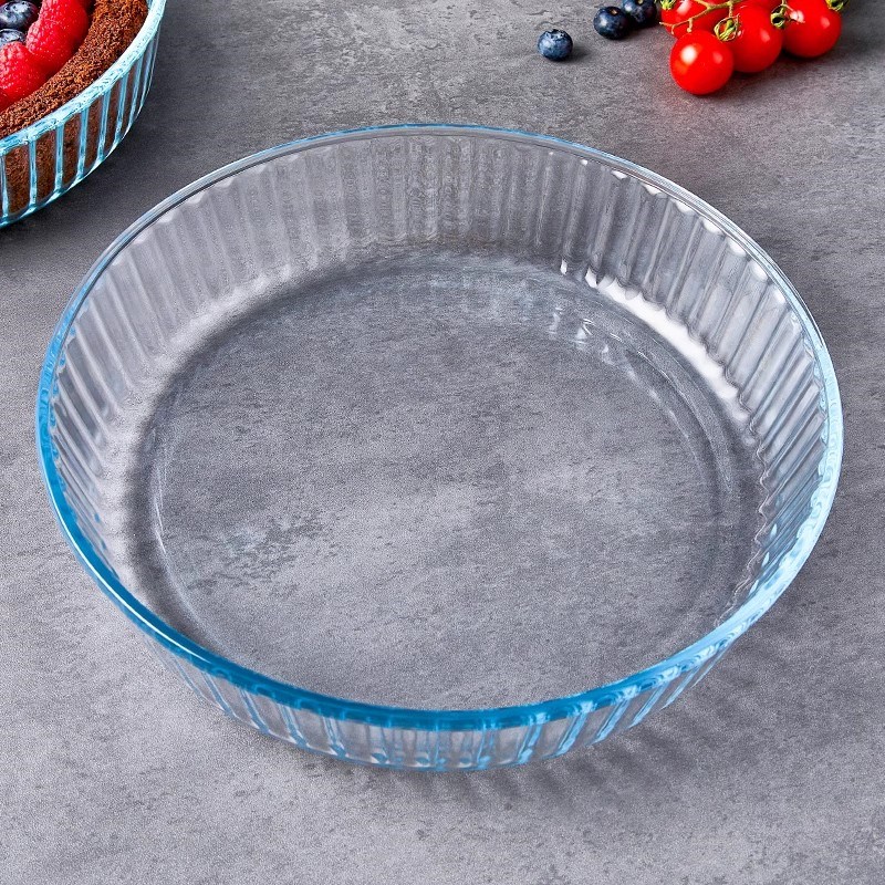 菲内克斯耐热钢化玻璃烤盘方形不沾烘焙模具微波炉烤箱家用蛋糕盘