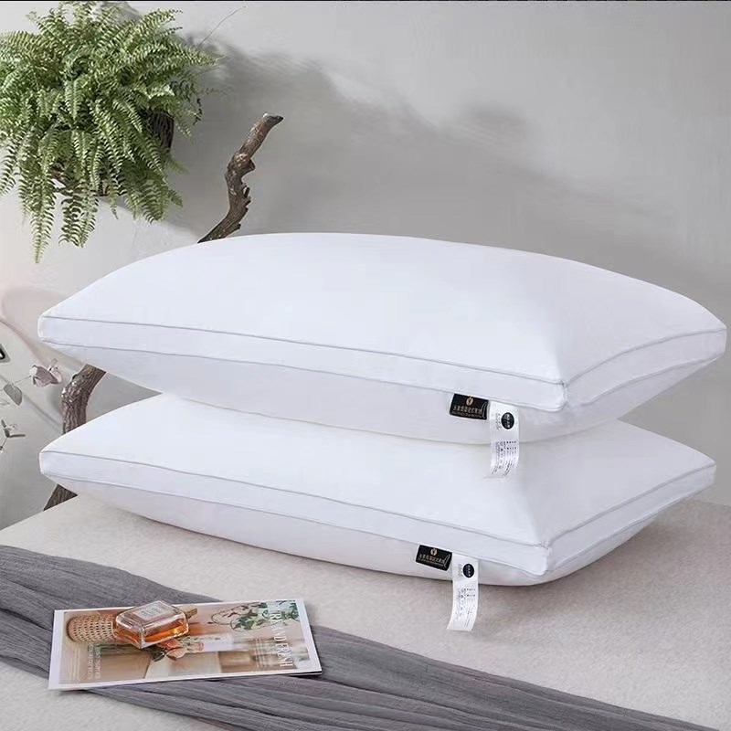 耐喜宾馆酒店枕头芯高弹柔软羽丝绒健康保健枕心全棉羽绒立体中枕