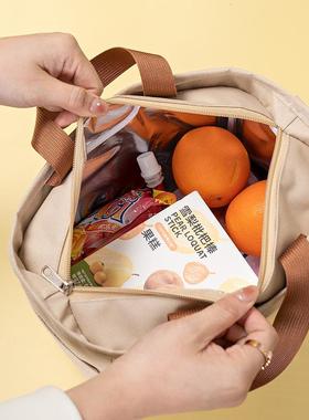 上带班族日式子加厚午保餐装铝TFV箔保饭手提袋长效温饭盒袋便当