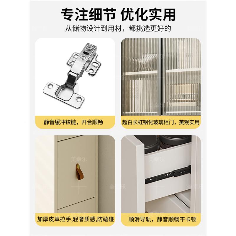 防尘木体书柜储物实柜一侧开门收纳柜落客厅靠MWB墙地立柜夹缝柜