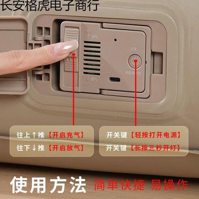 加厚充自气床全动打地铺户露营双人折叠高加家用便XPL外携单人气