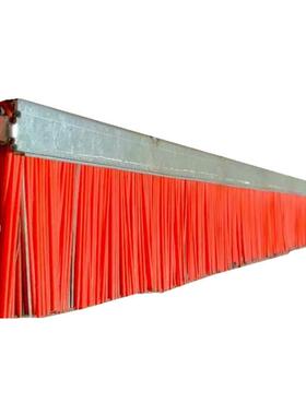 机铁底钢座免烧砖机条刷红色铁皮砖毛条工业清洁耐磨钢带CFO丝刷